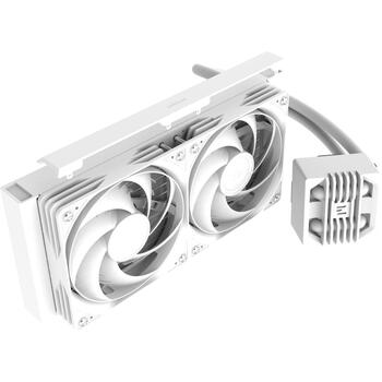 Zalman ALPHA2 SE A24 WHITE, 240mm, 2x120mm, 800-2000 RPM, ARGB, PWM, Intel LGA 1851/1700/1200/115X, AMD AM5/AM4, 320W TDP (ALPHA2 SE A24 WHITE)