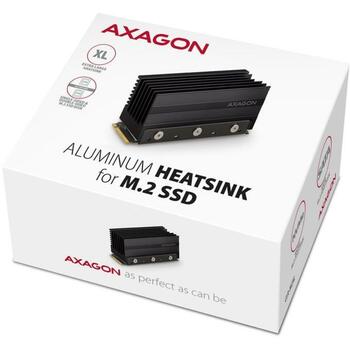 Axagon монтажная рама CLR-M2XL, алюминиевый пассивный радиатор M.2 2280, 36 мм, 3 термопрокладки (CLR-M2XL)
