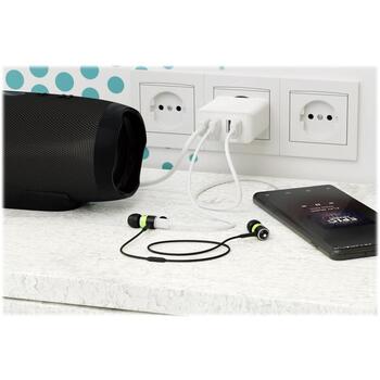 Goobay адаптер питания 44962, 30 Вт, 5 В, 3 А, 4x USB-A, белый, 1x CEE 7/16 (44962)