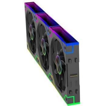 Xilence Datora ventilators XPF360R.ARGB XF073, 120mm, 7-13.2V, 2000RPM, 62cfm, 3 gab., 12 skrūves (XF073)