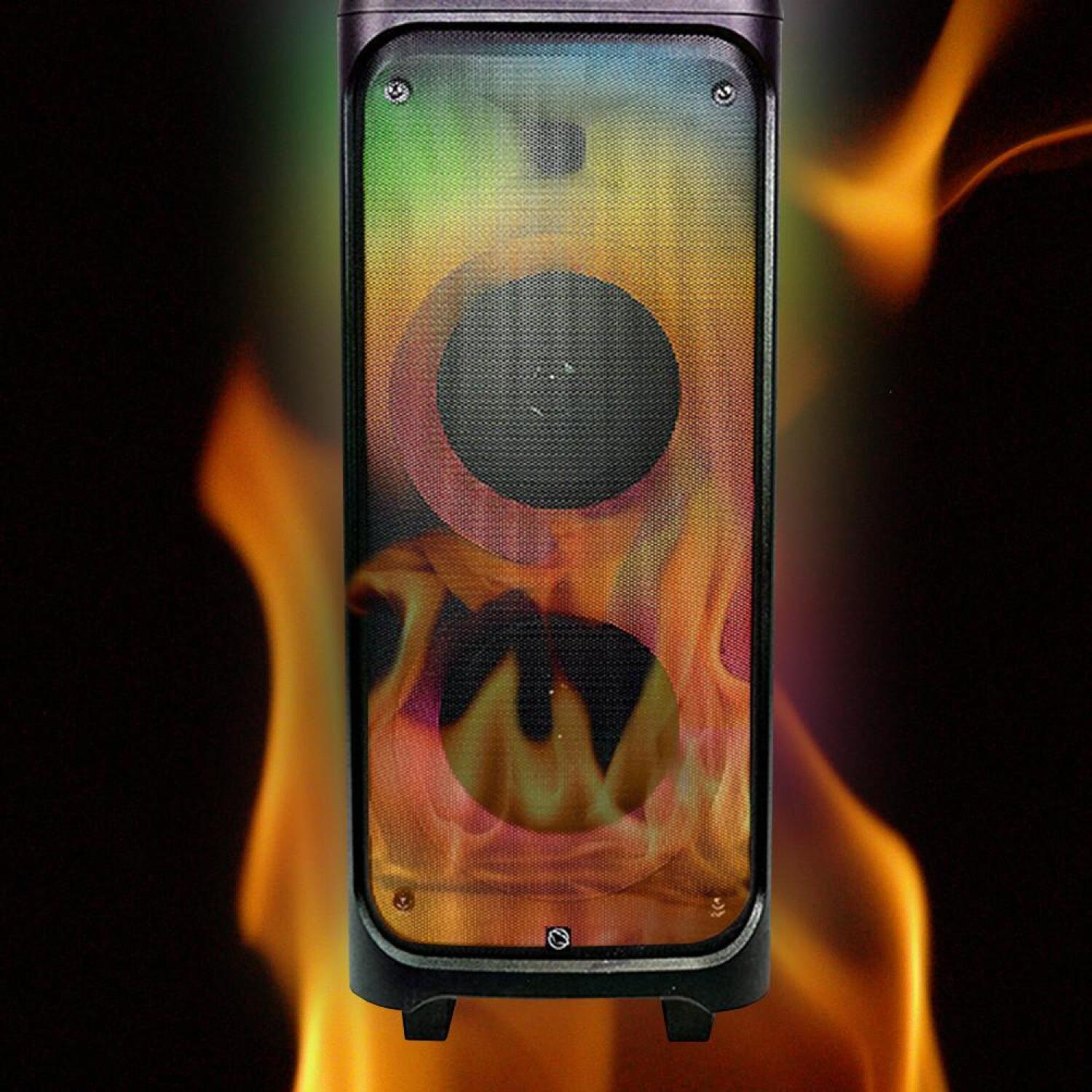 Manta Беспроводная колонка SPK5220, 70W, 8700g, Bluetooth 5.0, TWS, огненное освещение, приоритет микрофона (SPK5220)
