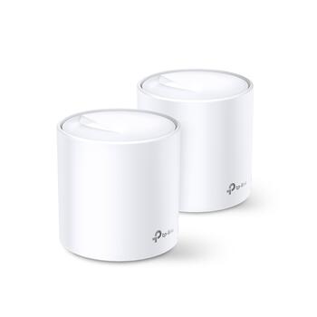 TP-Link Deco X60(2-pack) беспроводная точка доступа, AX3000, 2402+574 Мбит/с, 2x Gigabit, Wi-Fi 6, MU-MIMO, OFDMA, WPA3, HomeCare (Deco X60(2-pack))