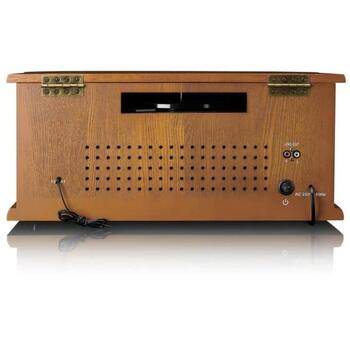 Lenco TCD-2551WD проигрыватель, 33/45/78 об/мин, 2x5 Вт, Bluetooth 5.0, AM/FM, CD, кассета, USB MP3, дерево (TCD-2551WD)