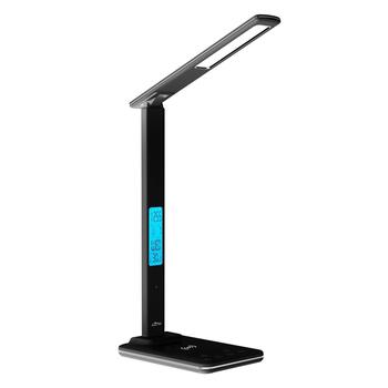 Media-Tech Настольная лампа MT222K, 4W, 36 LED, 3000-6500K, 750LUX, беспроводная зарядка 5-15W, таймер автоотключения (MT222K)