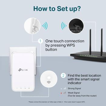 TP-Link RE300 AC1200 беспроводной усилитель сигнала, 300Mbps 2.4GHz, 867Mbps 5GHz, OneMesh, WPS (RE300)