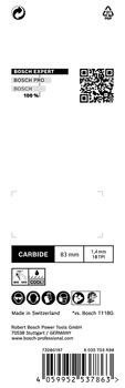 Figūrzāģiem EXPERT STAINLESS STEEL T118EHM FIGŪRZĀĢA ASMENS, 2608900562 BOSCH (2608900562)
