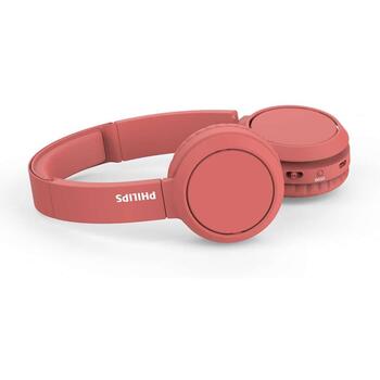 Philips TAH4205RD/00 Bluetooth наушники on-ear, 32mm, 20-20000Гц, 32Ом, 29ч, USB-C, красный (TAH4205RD/00)