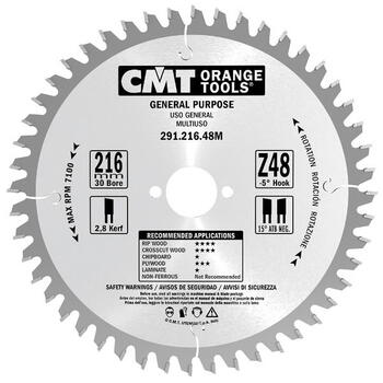 CMT Zāģripa kokam 291.235.36M, 235mm, 30mm, 36 zobi, 2,8mm, 1,8mm, 15°, 15° ATB, mīkstais/cietais koks, saplāksnis (291.235.36M)