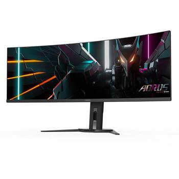 Gigabyte CO49DQ OLED изогнутый игровой монитор, 5120x1440, 1800R, 144Hz, 0.03ms, KVM, FreeSync Premium Pro, HDMI 2.1 (AORUS CO49DQ EK1)