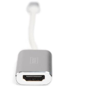 Digitus USB-C 3.2 Gen 1 на HDMI графический адаптер DA-70836, 3840x2160, 60Hz, 1x USB-C, 1x HDMI, алюминиевый корпус, 0,2 м (DA-70836)