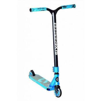 Six Degrees Scooter AU 536, трюковой самокат, синий, 100кг, 83см, 100x24мм, 88A, ABEC9, алюминий, руль 360° (AU 536)