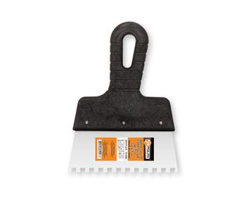 Līmes špakteļlāpsta ar zobiem 150mm (6x6mm) 111-058 POLAX (111-058)