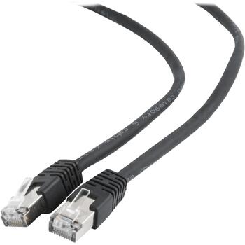Gembird патч-кабель PP6-2M/BK, 2м, RJ-45, черный, формованный, скрученный, фольга, 8 проводов (PP6-2M/BK)