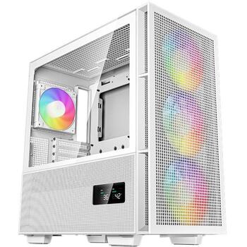 Deepcool Datora korpuss CH560 Digital R-CH560-WHAPE4D-G-1, 7.5kg, balta krās., caurspīdīga krās., 4 ventilatori, 2x3.5 collas (R-CH560-WHAPE4D-G-1)