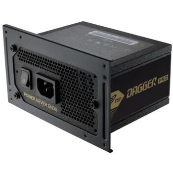 Fsp Barošanas bloks DAGGER PRO 650, 650 W, AC 100-240 V, 80 PLUS Gold, 92 mm ventilators, modulāra kabeļu pārvaldība (DAGGER PRO 650)