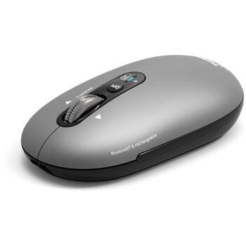 Port Connect PURE MAC 910009, bezvadu optiskā pele, Bluetooth, 2.4 GHz, 1000/1600/2400/3200 DPI, 4 pogas, ritināšanas ritenītis (910009)