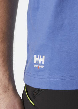 Helly Hansen Футболка Manchester 79161_558-L, 100% хлопок, 150 g/m², синий, L, рифленый воротник, боковые швы (79161_558-L)