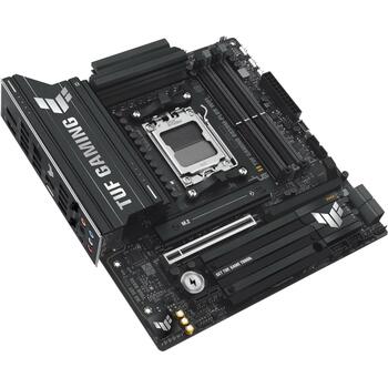 Asus Dēlis TUF GAMING B850M-PLUS WIFI, AMD AM5, DDR5, 192 GB, 4 x DIMM, 3 x M.2, 4 x SATA III, 7.1 audio, Wi-Fi 6E, Bluetooth 5.3 (TUF GAMING B850M-PLUS WIFI)