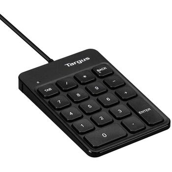 Targus Numeric EcoSmart AKP13GL, USB цифровая клавиатура, 18 клавиш, кабель 1.5м, черный (AKP13GL)