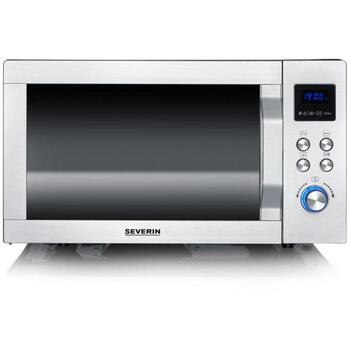 Severin Микроволновая печь MW 7777, 900 W, 1200 W гриль, 25 л, 10 уровней мощности, 8 автоматических программ (MW 7777)
