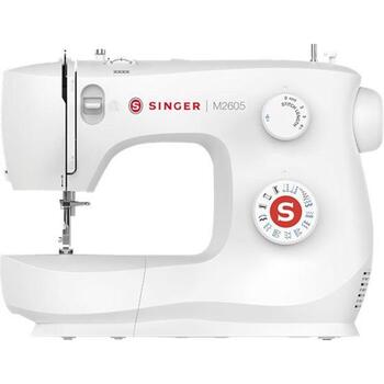 Singer Šujmašīna M2605, 12 šuvju, regulējams šuves garums, LED gaisma, brīva roka, metāla rāmis (M2605)