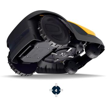 STIGA A 6V robotizēts zāles pļāvējs GPS RTK AI kamera bez vadiem līdz 600m² 18cm 25.2V 2Ah 2850rpm 10 zonas 50min uzlāde 2R7114128/ST1 (2R7114128/ST1)