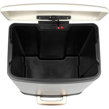 Salter Мусорное ведро с педалью BW14806, 50л, углеродная сталь, бежевый, 1 отсек, крышка, педаль (BW14806)