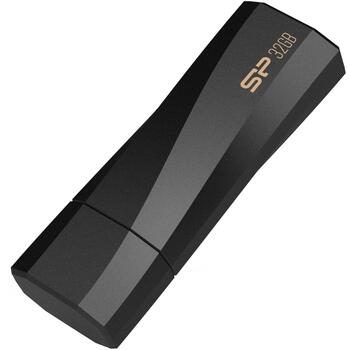 Silicon Power USB флеш-накопитель Blaze B07 SP032GBUF3B07V1K, 32 ГБ, USB Type-A, USB 3.2 Gen 1, 256-bit AES, черный (SP032GBUF3B07V1K)
