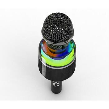 Gembird Bezvadu karaoke mikrofons MICBT-01-BK, 3.5mm, Bluetooth, BT frekvence 2.402-2.480 GHz, akumulators, līdz 10 m (MICBT-01-BK)