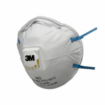 3M Респиратор с клапаном FFP2 T8822, 12x AER, клапан Cool Flow, одноразовый (T8822)