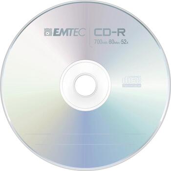 Emtec CD-R 700MB/80MIN 52x Free Party ECOC802552CB, 700MB, 52x, 4-12x, совместим со всеми стандартными CD-ROM плеерами (ECOC802552CB)