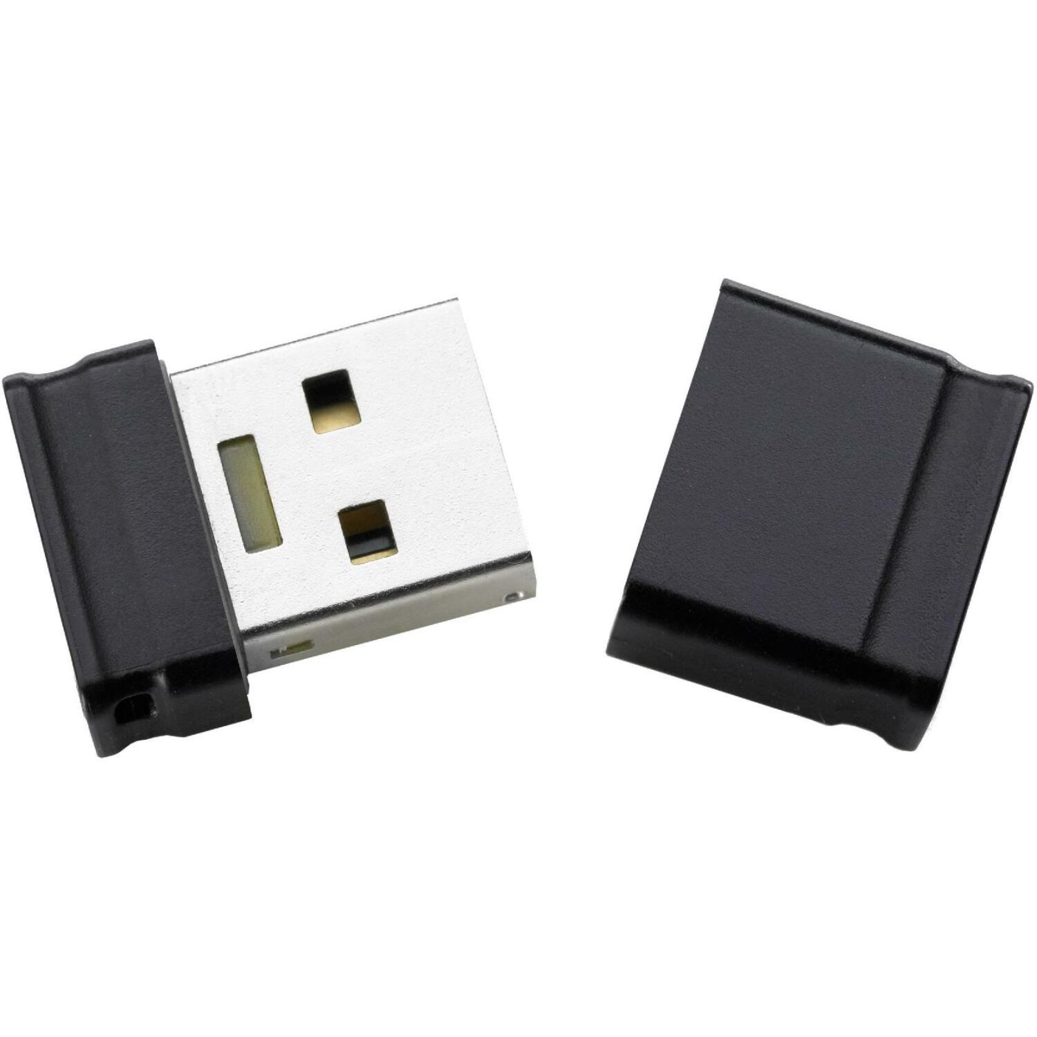 Intenso USB флеш-накопитель 3500470 16 ГБ, USB 2.0, Скорость чтения 16,5 МБ/с, Скорость записи 6,5 МБ/с, Черный, Пластик, Пыле- (3500470)