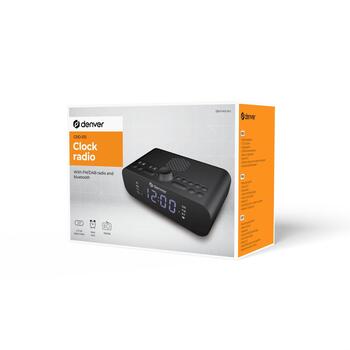 Denver Радио будильник CRD-515 111131100050, 230V, 3.5'', FM радио, Bluetooth, USB-C зарядка, будильник (111131100050)