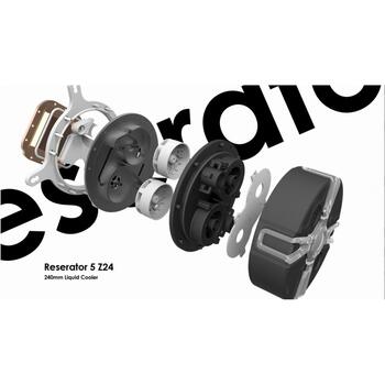 Zalman Ūdens dzesētājs Reserator5 Z36 Black ZE1225ASHx3, 12V, 0.35A, 4.2W, 0.7-0.85L/min, 2200 apgr./min, 37dB, AM4, LGA1700 (Reserator5 Z36 Black)