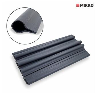 Nobeigums žoga lamilēm 19cm, Tumši pelēks, 10 gab iepak SG03652R7016 (SG03652R7016)
