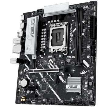 Asus Mātesplate PRIME B860M-K, LGA 1851, DDR5, 128 GB, 2 DIMM, 2.5 Gb Ethernet, 4 SATA III, 2 M.2, 7.1 audio (PRIME B860M-K)