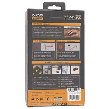 A4Tech оптическая мышь V-TRACK G9-500F-1 A4TMYS40974, 2000 dpi, 4 кнопки, 15 м беспроводной диапазон, V-Track сенсор (A4TMYS40974)