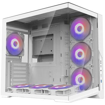 Zalman D40 WHITE, корпус Midi Tower ATX, 7x120мм ARGB вентиляторы, 1xUSB 3.2 Type-C, 1xUSB 3.2 Type-A, 410мм GPU, 160мм CPU (D40 WHITE)