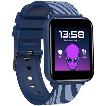 Детские умные часы с Bluetooth, воспроизведением музыки и синим корпусом Joyce KW-43 Dual BT Music Синие CANYON (CNE-KW43BL)