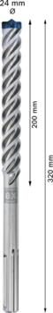 SDS-max-8X urbis 24 x 200 x 320 mm, Perforatora urbjiem EXPERT SDS MAX-8X TRIECIENURBIS PERFORATORIEM, 2608900238, BOSCH (2608900238)