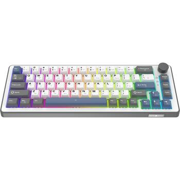 White Shark EXCALIBUR M GK-009251, механическая клавиатура 67 клавиш, 65%, линейные переключатели, hot-swap, 3 режима, RGB (EXCALIBUR-M-W-US)