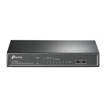 8-портовый настольный коммутатор 10/100Mbps с 4-портовым PoE, TP-Link, TL-SF1008LP, 8× 10/100 Mbps, 4× PoE, 41 W (TL-SF1008LP)