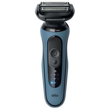 Braun skuveklis Series 5 52-A1000s, 50 min, slapjai un sausai skūšanai, litija jonu akumulators, zils/melns (52-A1000s)