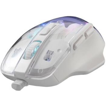 Baracuda Мышь ANGLERFISH-W BGM-062, 7200 DPI, 7 кнопок, 1,5м, RGB подсветка, USB 2.0, Оптический сенсор (ANGLERFISH-W)