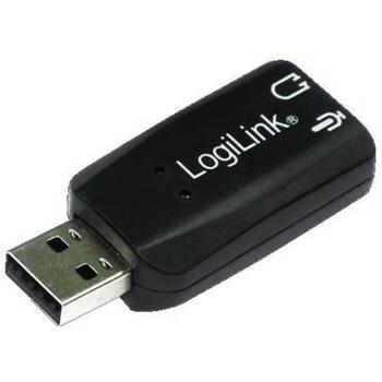 Logilink UA0053 skaņas karte, 5.1 kanāli, USB 2.0 A, 3.5 mm mikrofons, 3.5 mm austiņas, LED indikators, Plug and Play (UA0053)