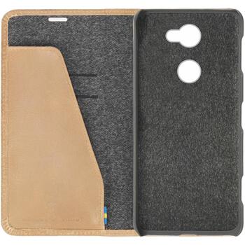 Krusell Sunne 2 Card Foliowallet 61239, 14см (5.5), Кошелек, Ткань, Кожа, Бежевый, Монотонный, Sony, XPERIA L2 (61239)