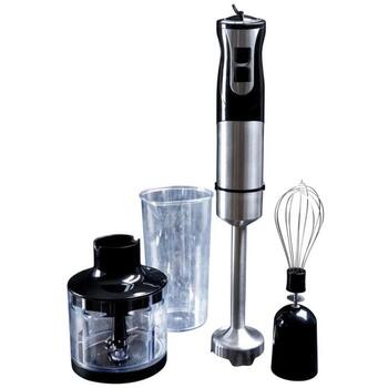 Gastronoma rokas blenderis 18210001, 1000W, 220-240V, 2 ātrumi, nerūsējošais tērauds, komplektā smalcinātājs 0.5L, kauss 0.6L (18210001)