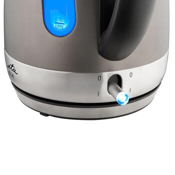 Elektriskā tējkanna ar 2100 W jaudu, 1.7 L ietilpību un 360° rotācijas bāzi ELA ETA859890040 Grey ETA (ETA859890040)