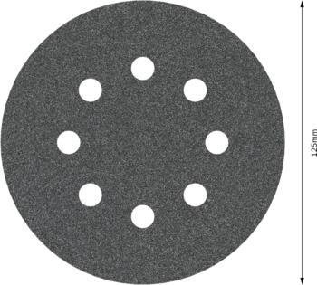 Slīppapīrs,akmenim,PEXGEX D=125mm,K120,5 gab., Ekscentra slīpmašīnām PRO F355 SLĪPDISKS, 2608605117, BOSCH (2608605117)