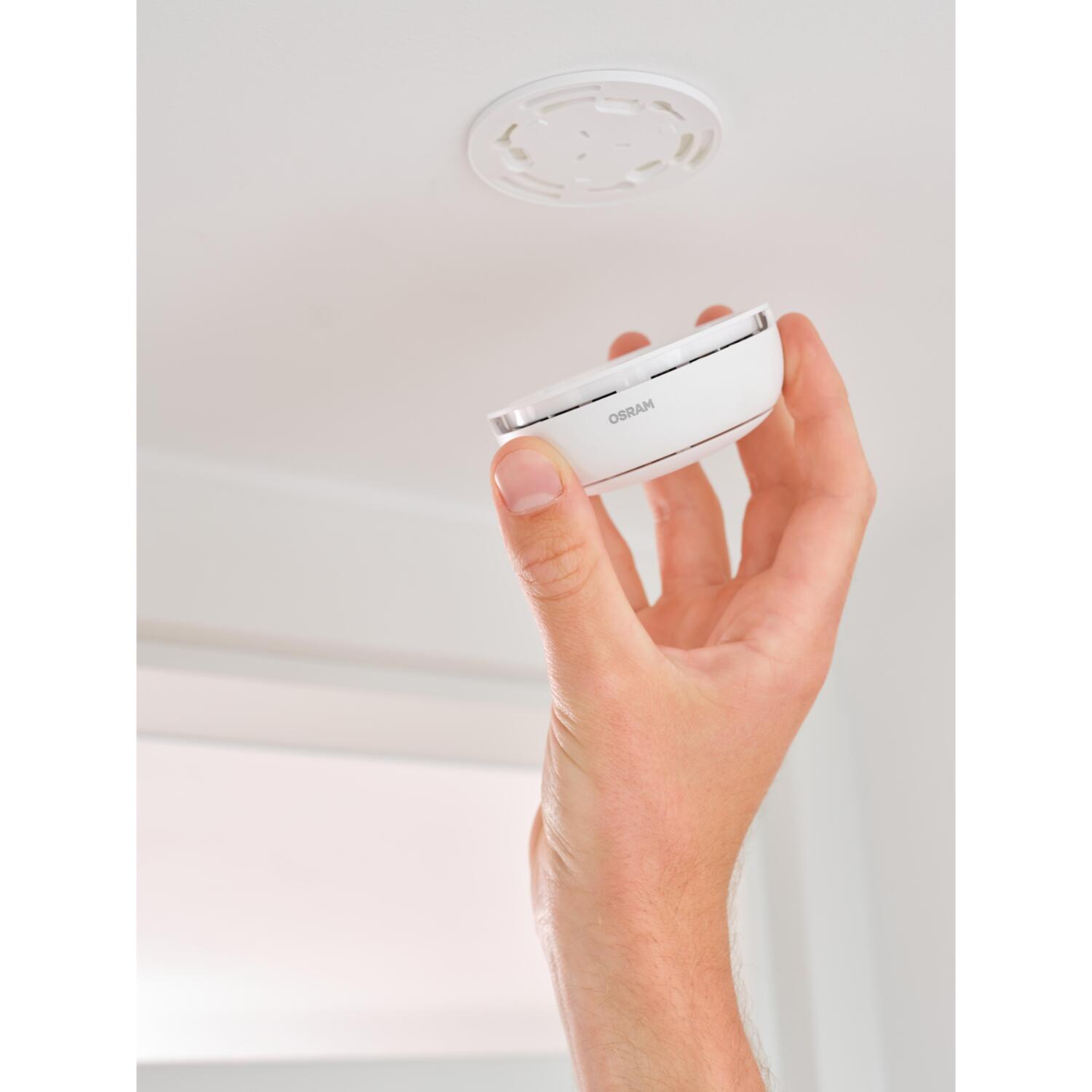 Osram SMART+ WIFI дымовой извещатель 4099854418105, белый, WiFi, Amazon Alexa, Google Home, 3 В (4099854418105)
